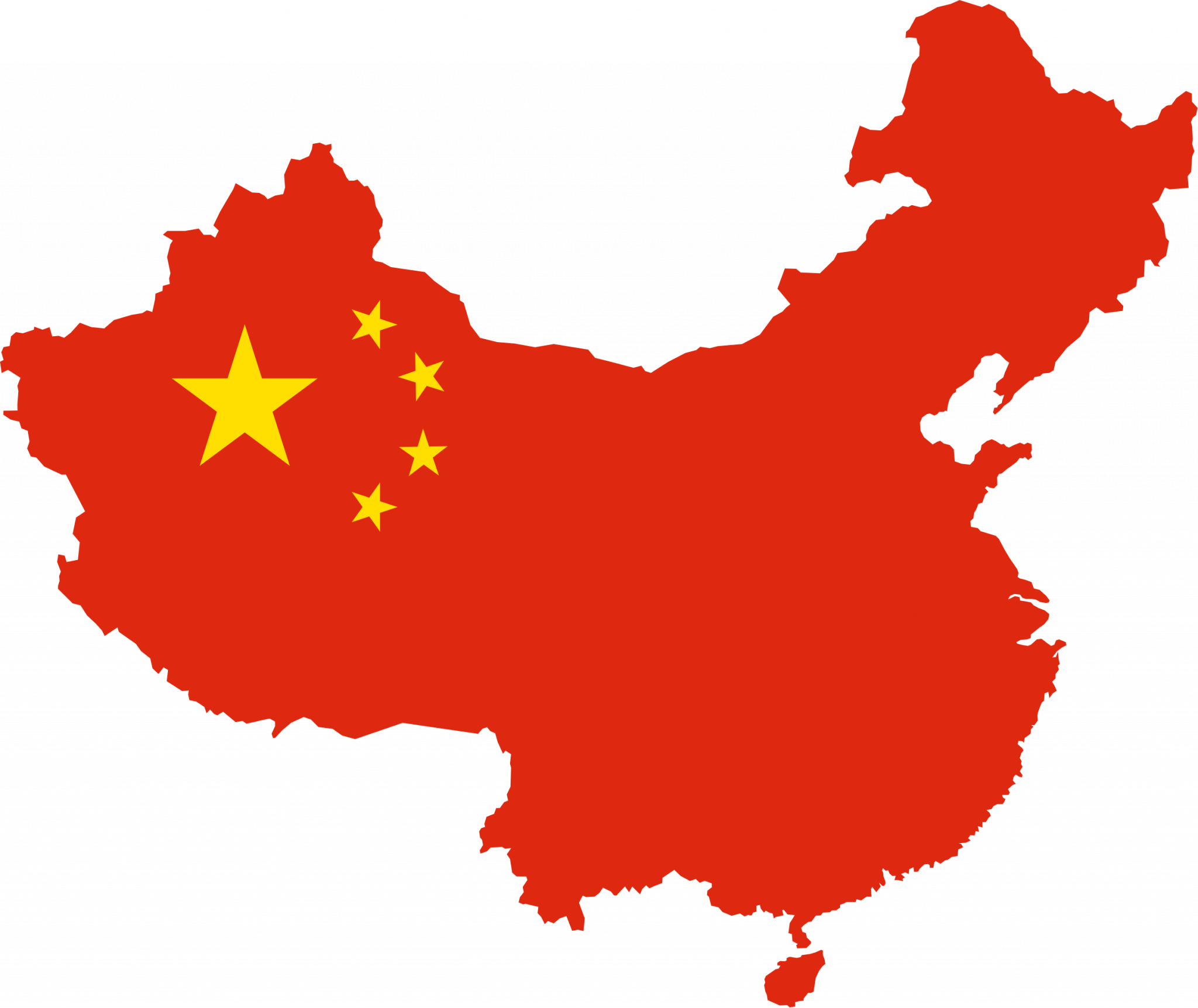 Flag map of the People s Republic of China svg Alt Enviro Tech 